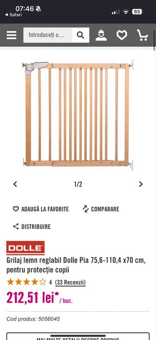 Portita reglabila lemn