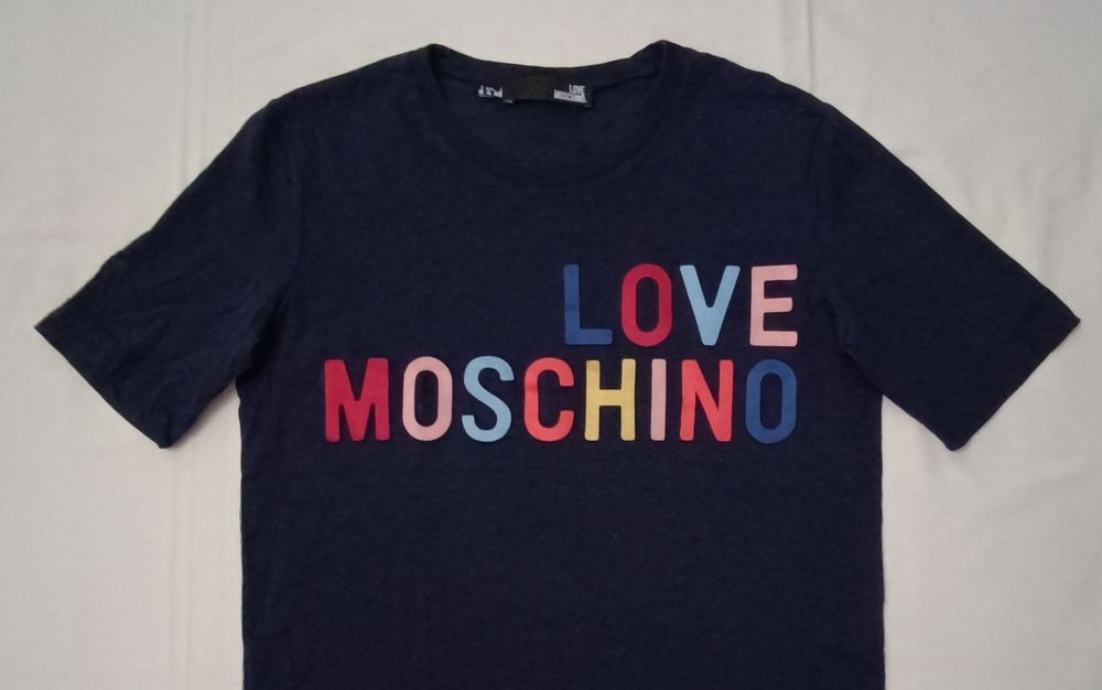 Love Moschino Shirt оригинална тениска M памучна фланелка памул