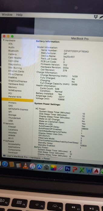 MacBook PRO 13,3" - Retina display 500 SSD,8 GB RAM