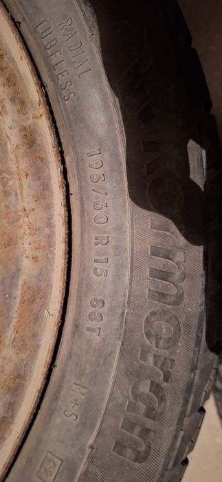 Vând 4 jante și cauciucuri de iarna Opel Astra G