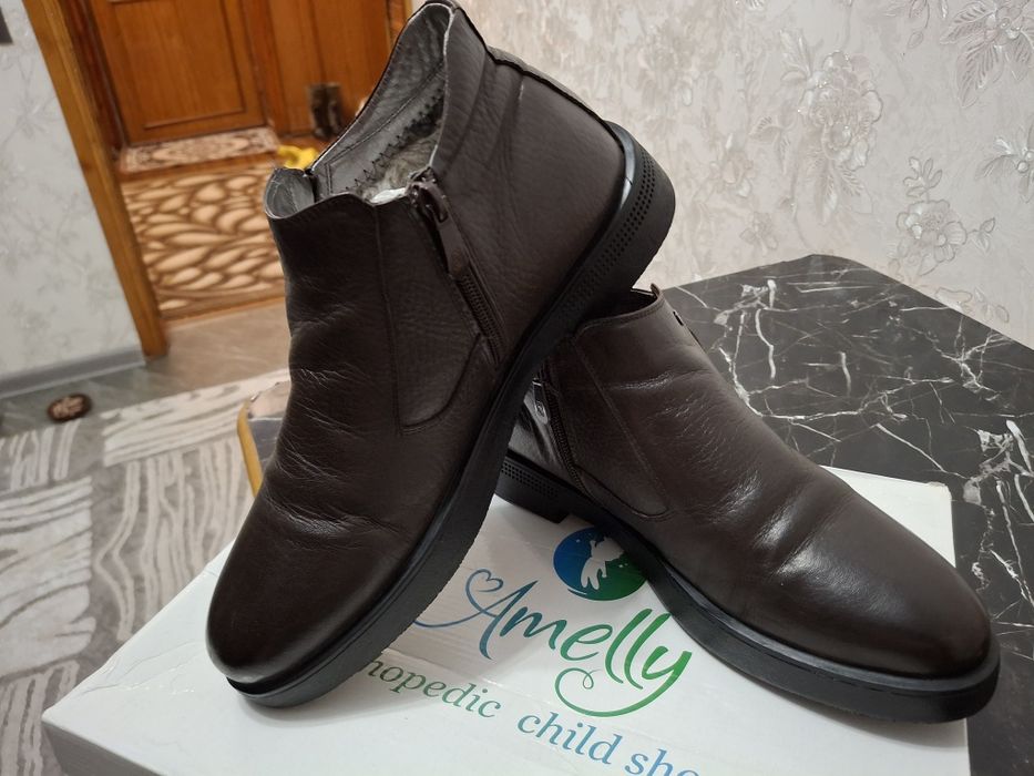 Мужские кожанные полусапожки