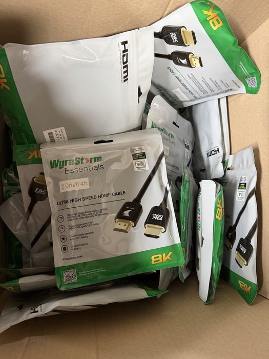 HDMI 2.1 8K 48Gbps WyreStorm 2m ,Cerificat – Sigilat (46 buc)