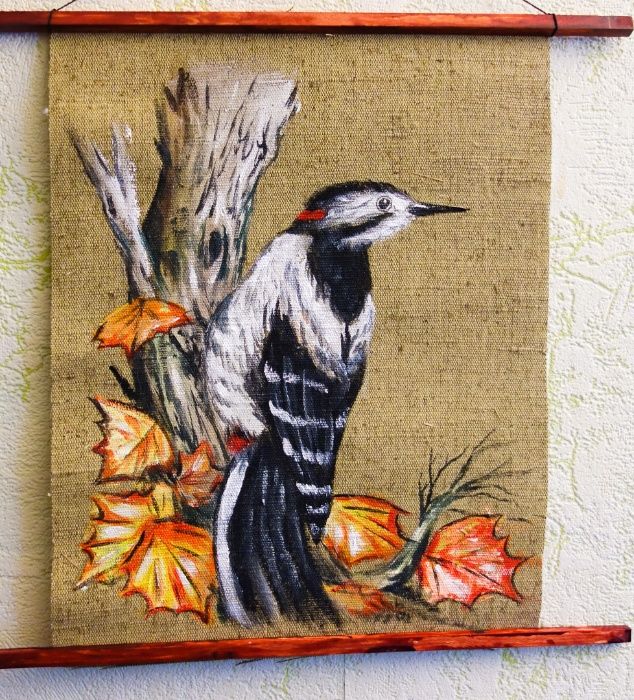 картины на ткани