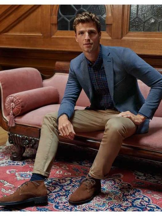 Ghete lace up chukka 45 Old Signature NOI piele naturala suede vernil