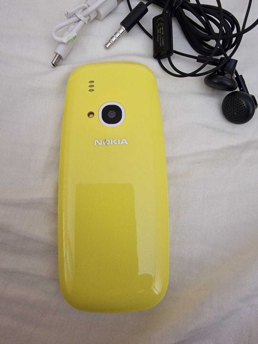 Мобилен телефон Nokia 3310 4G жълт отключен пълен комплект