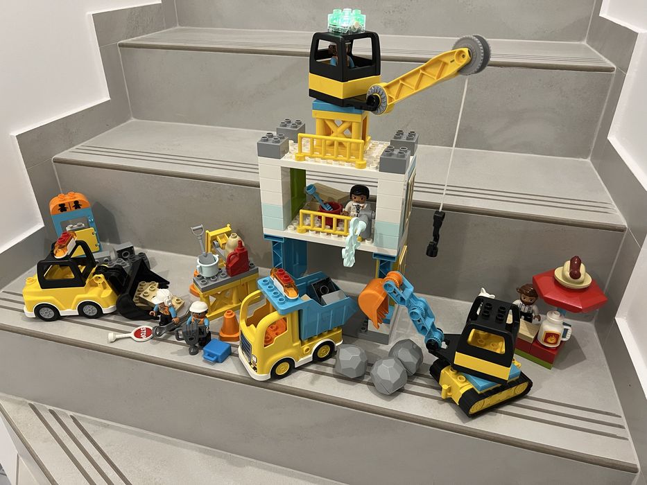 Lego Duplo Лего дупло багер кран ракета автомивка джунгла лунапарк пож