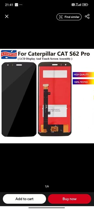 CAT S62 Pro Дисплей-Тестрван