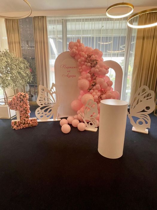 Украса с балони за кръщене