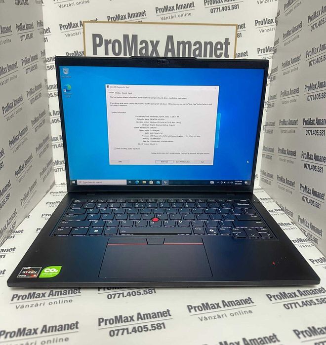 Laptop Lenovo ThinkPad Gen 5 L14 AMD Ryzen 5 PRO 7535U 512Gb ProMax Amanet