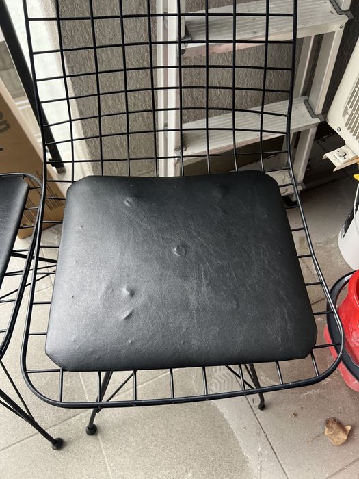 3 scaune metal industrial negru homs