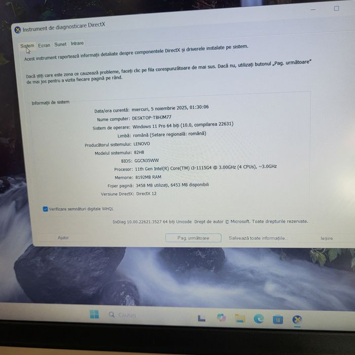Lenovo i3 Gen. 11 SSD 256gb