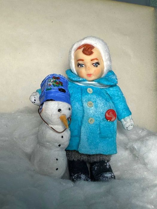 Ватные елочные игрушки "РЕТРО"