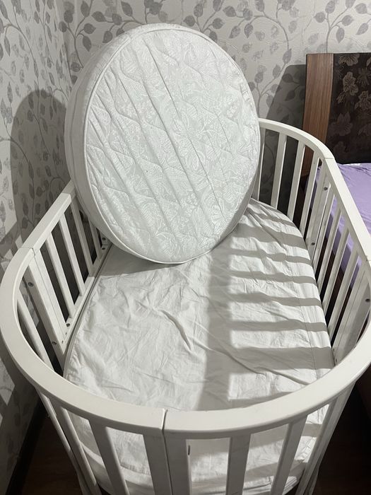 Кроватка трансформер с матрасами