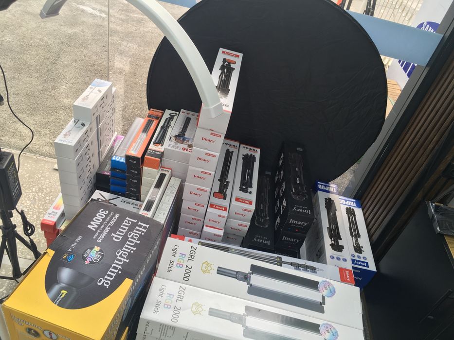 softbox zontik lampa rgb