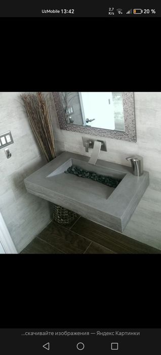 Хар хил турдаги плитка ишларини киламиз, хар хил турдаги раковиналар