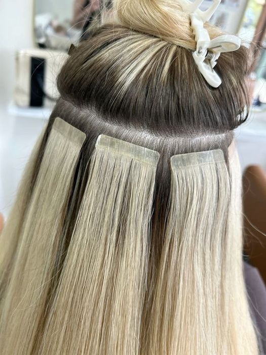 Акция!!!Наращивание  волос на 4 массиве куйлюк