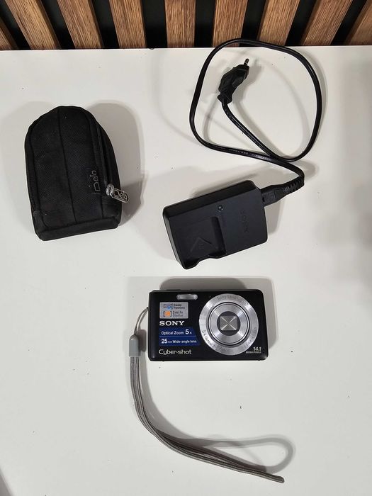 Y2K Aparat foto digital compact Sony DSC W520 14.1MP 5xZoom