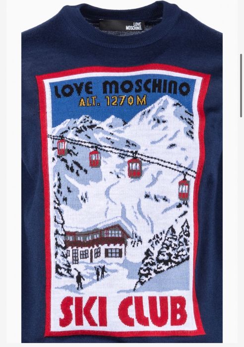Love Moschino ‘Ski Club’ Pullover