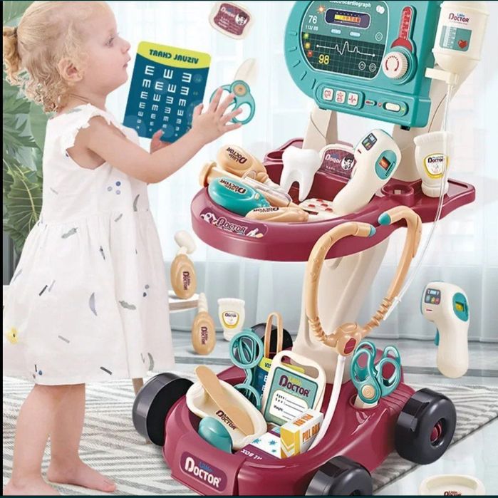 Даставка безплатная детский набор докторских  медицинский игр