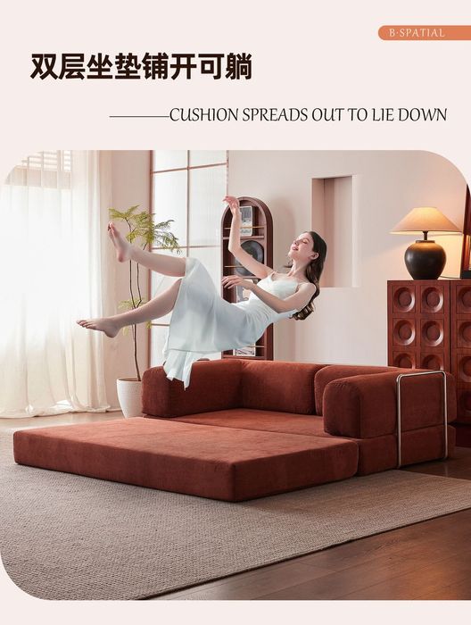 Безкаркасный диван двухместная кровать зал спальня мягкая мебель