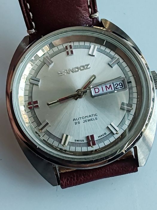 Ceas Sandoz Automatic Calendar New Old Stock 38 mm