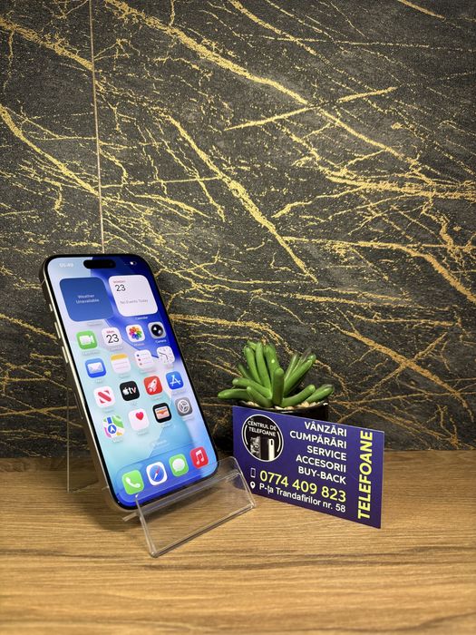 Iphone 15 Pro /128Gb/Garantie 2Ani Centrul de Telefoane/Rate