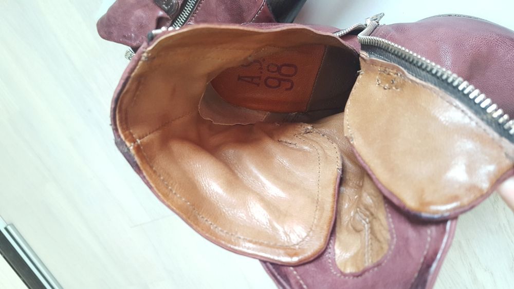 Botine, cizme piele AS 98, 37