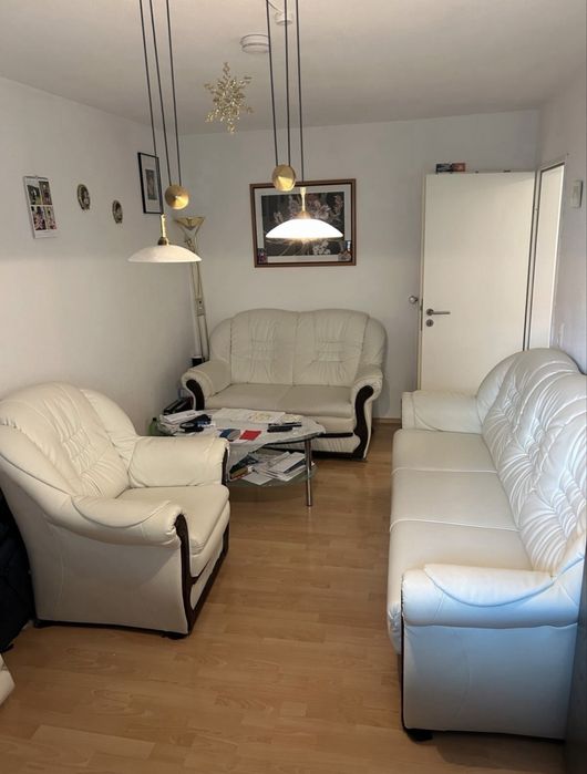 Vnad set de canapele din piele alba