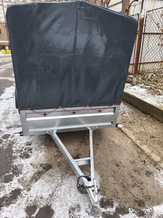 Remorca de vanzare 750kg,nouă,nr.rosii,carte RAR