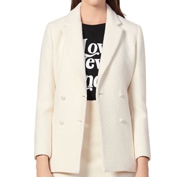 Страхотни комплекти Maje и Sandro - сако и пола букле