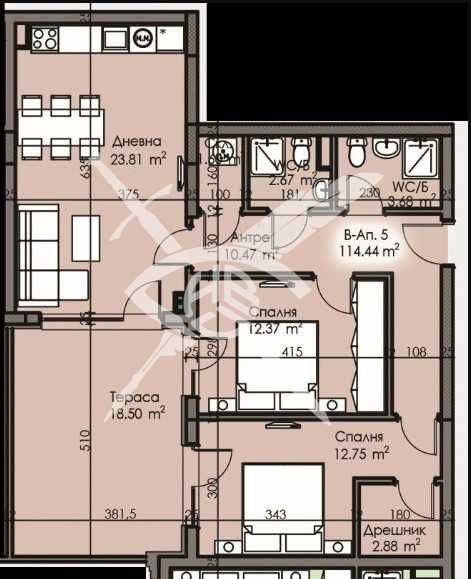 Тристаен апартамент в Изгрев 919-26981