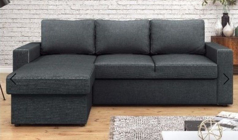 Зелено ъглово канапе и сиво ъглово канапе