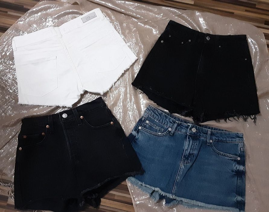 XS нови къси дамски дънки ZARA, LEVIS ,Ltb