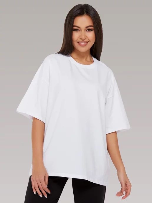 Футболки Оверсайз Однотонные