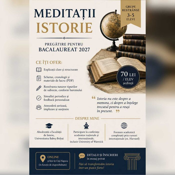 Meditații Istorie | Pregătire Bacalaureat| Performanță
