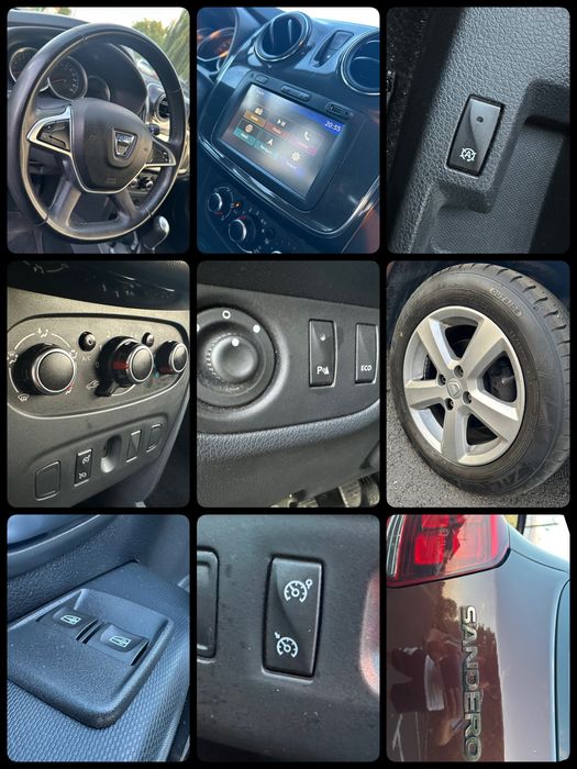 Dacia Sandero 0.9 Tce+GPL de fabrica •An 2017• Navi • Bluetooth • Tempomat • Start-Stop • Buton eco • Senzori parcare • Import Germania !