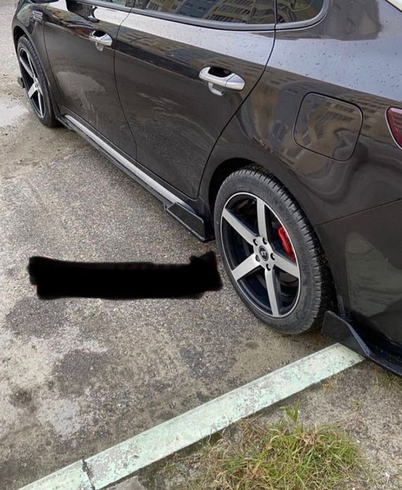 Сплиттеры на пороги и бампер