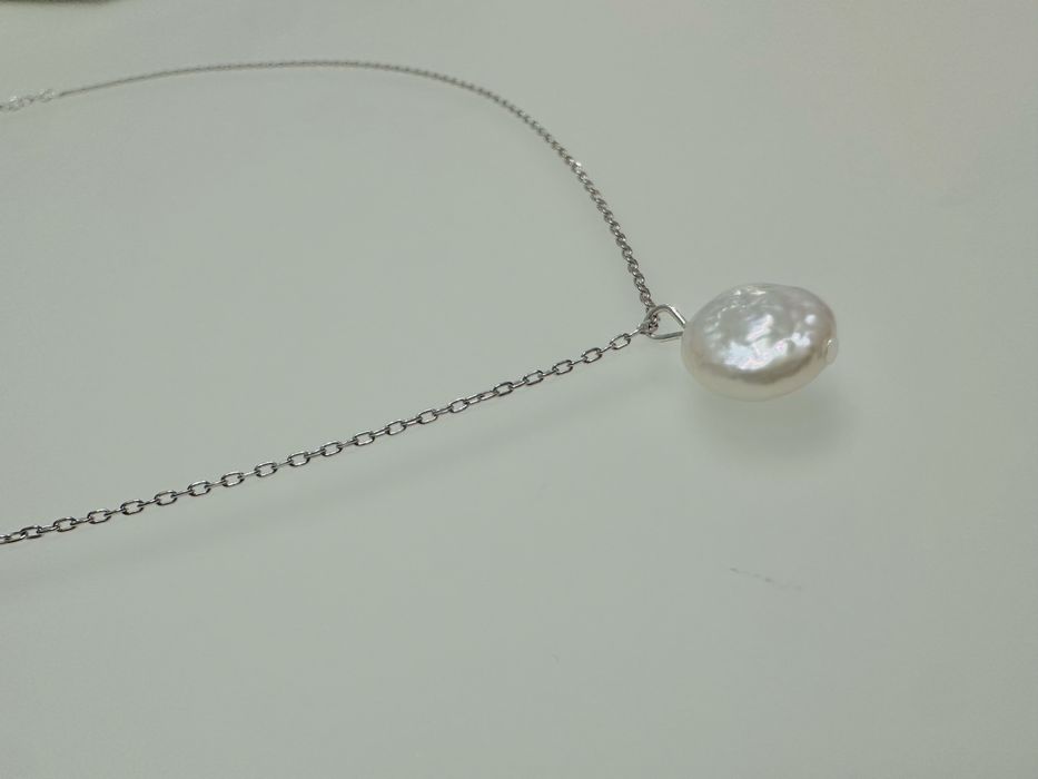 Lantic argint - pandant perla naturala