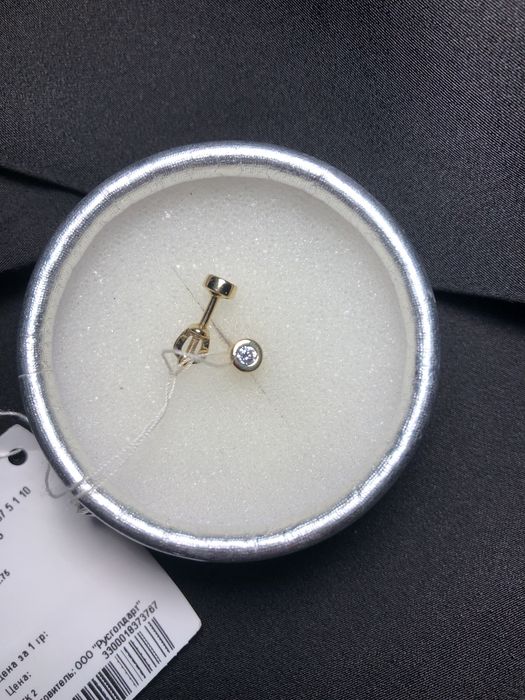 Золотые сережки детские