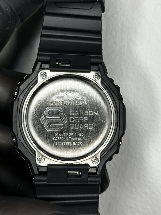 Casio G-Shock GA-2100 Full Black „CasiOak” – Pachet Complet