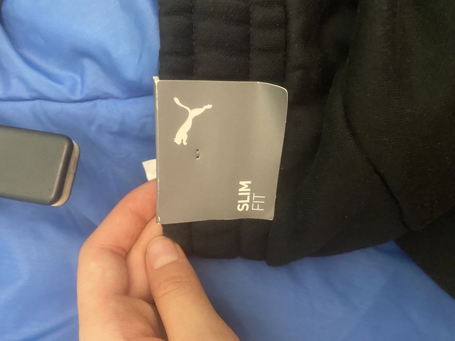 Pantaloni trening puma negri noi, cu eticheta
