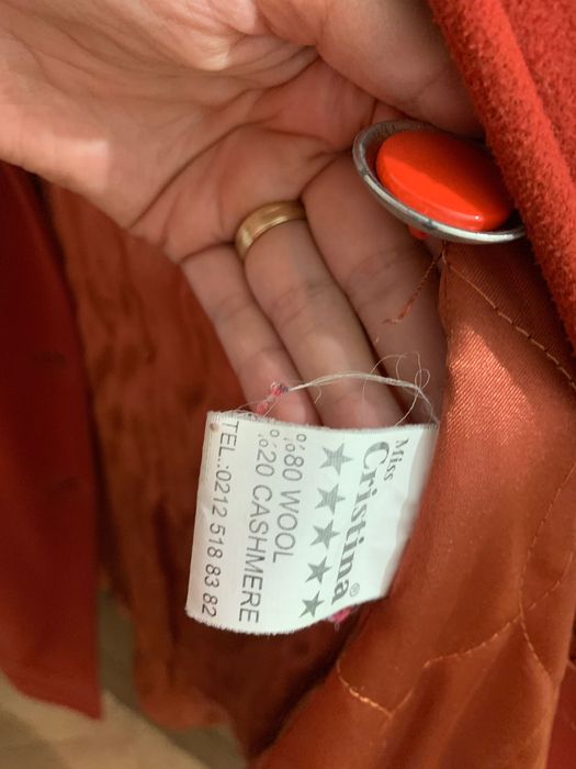 Palton dama L lana 80%+ casmir 20%