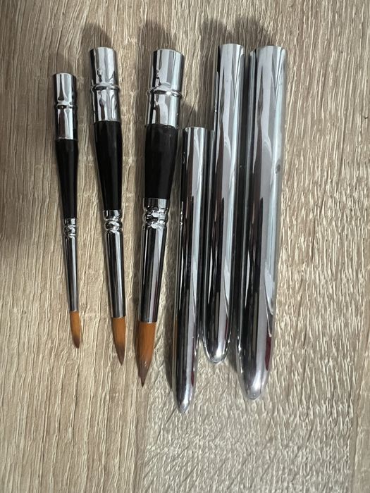 Perie acrilice pura kolinsky sable, gel UV, desen unghii etc