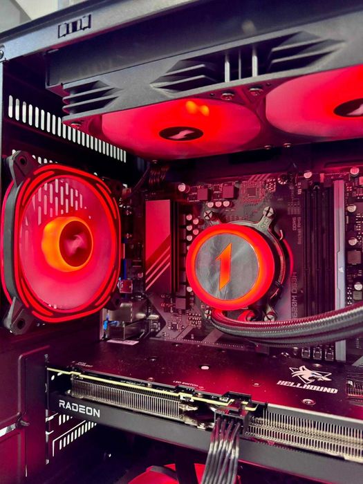 PC Gaming Ryzen 5 8400f RX 9060XT 8GB/16GB DDR5/AIO/Tva, Garantie 3ani