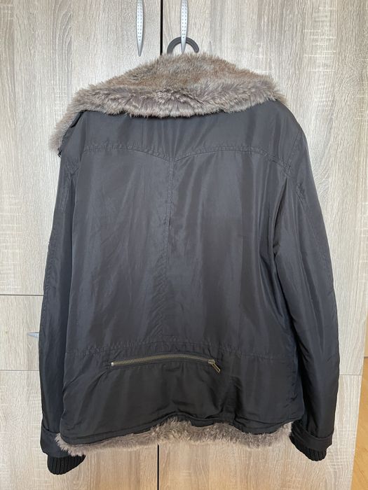 Зимно яке с естествен косъм