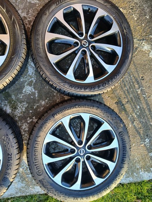 Jante Nissan Qashqai cu anvelope 215 55 18
