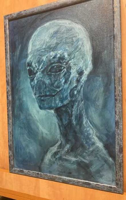Tablou "Alien" original pictat de Andy Ciocan