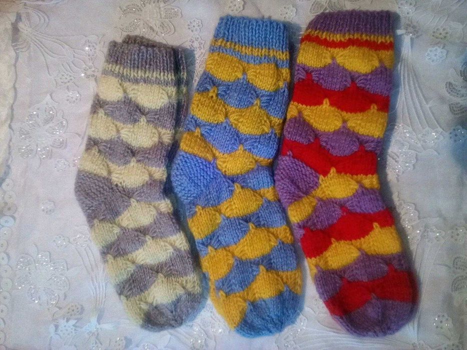 Носки вязаные взрослые