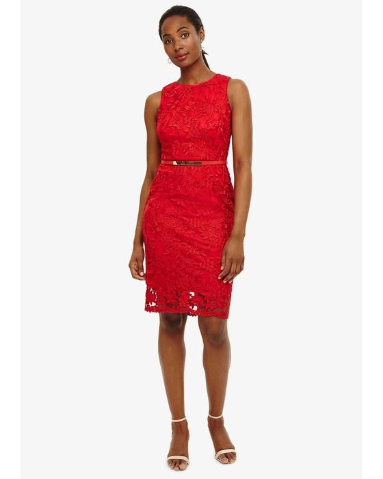 Rochie de ocazie broderie Phase Eight rosie marime 36 pret real199Euro