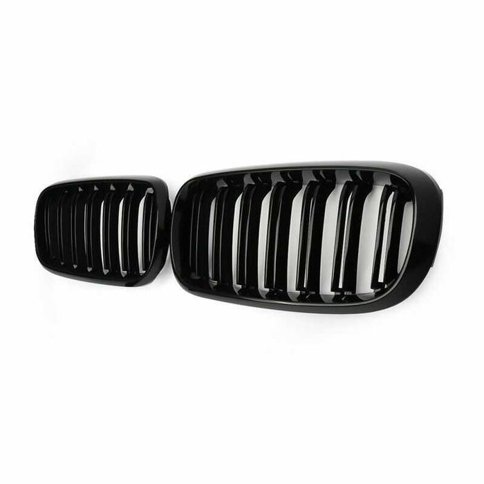 Решетки Бъбреци за БМВ BMW X5 F15 X6 F16 2013-18г. Черен Гланц Двойни